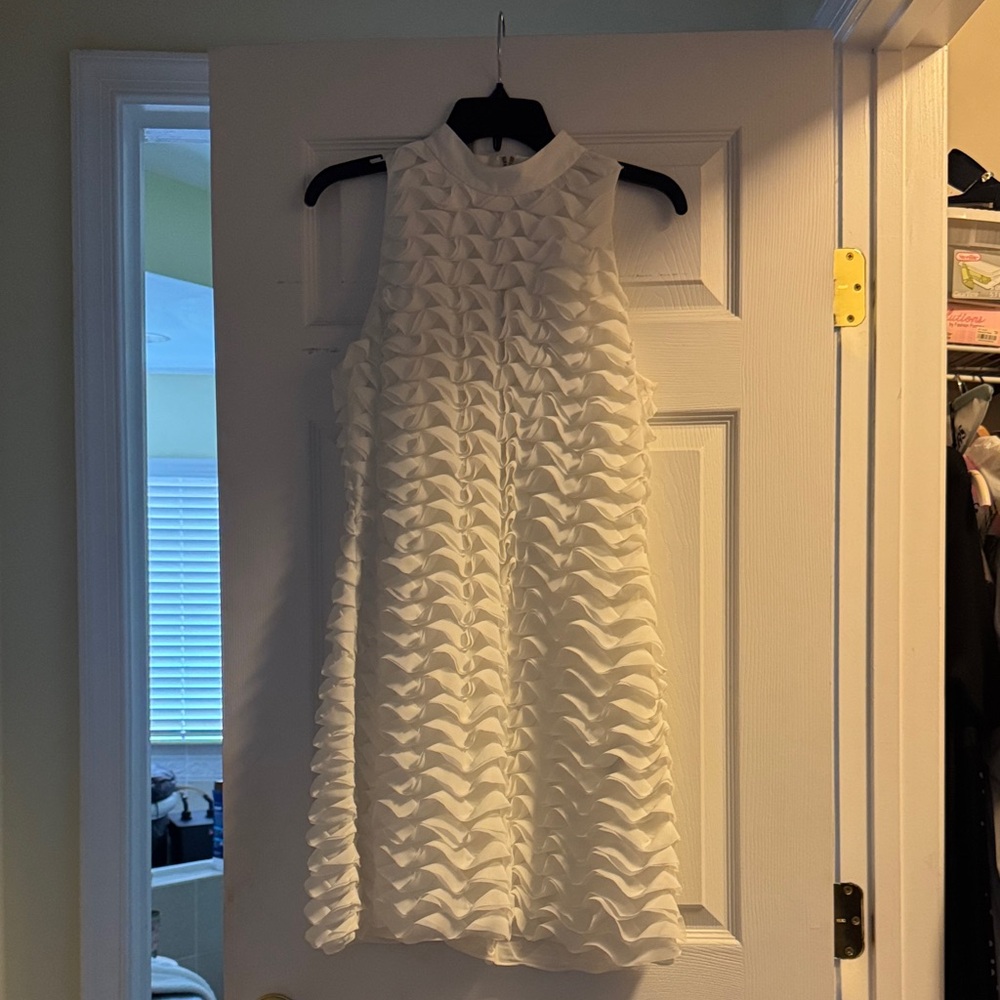 Ted Baker London Textured White Mini Dress